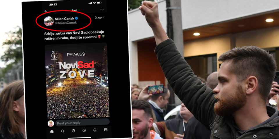 Jeziva objava Milana Čanka: Separatista otvoreno poziva na strašno nasilje u Novom Sadu