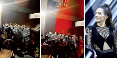 Hrvatska pevačica Sevrina još jednom je pokazala u kojoj meri se sladi činjenicom da se u Srbiji proliva krv na ulicama, pa je tako svim srcem sinoć podržala nasilje ispred Filozofskog fakulteta u Novom Sadu.