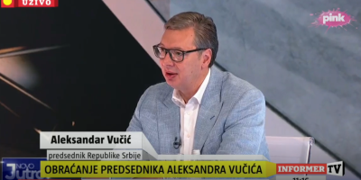 Predsednik Srbije Aleksandar Vučić gos je Jutarnjeg programa TV Pink, gde govori o najaktuelnijim temama.