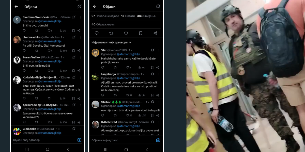 (FOTO/VIDEO) Briši ovo, ovaj je naš! Šok ispala blokadera, ovo morate da vidite