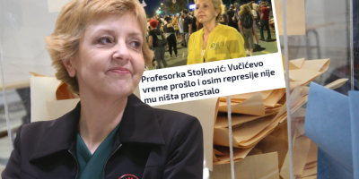 Ideolog blokadera Biljana Stojković, koja je osvojila 20 puta manje glasova, tvrdi da predsednik Vučić ne sme da raspiše izbore?!