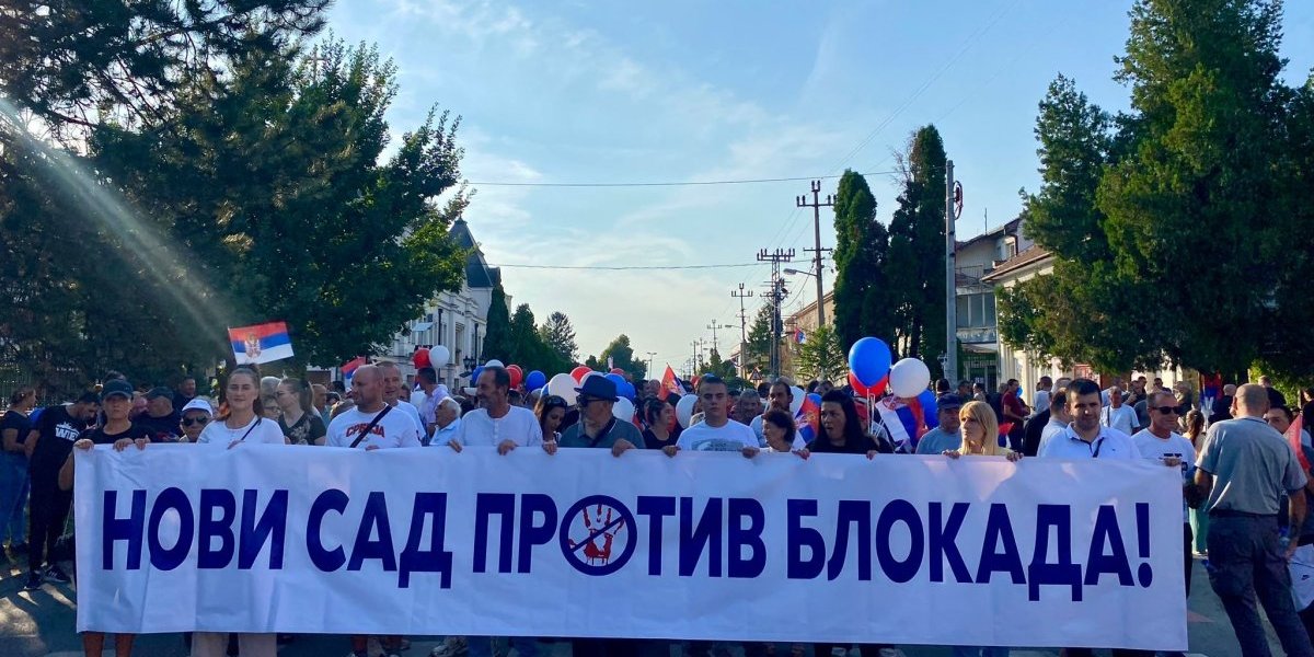 Reka ljudi u Novom Sadu: Pogledajte impresivan skup snimljen iz drona (VIDEO)