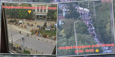 Nema dileme, jasno je šta većina Srbije misli o blokadama, to se najbolje može videti na primeru Kragujevca u kom je veećina građana izašla na skup protiv blokada.