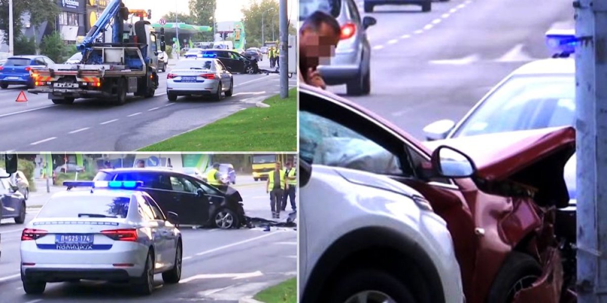 Prve fotografije stravičnog udesa na Karaburmi: Vozila uništena, srča po putu (FOTO/VIDEO)