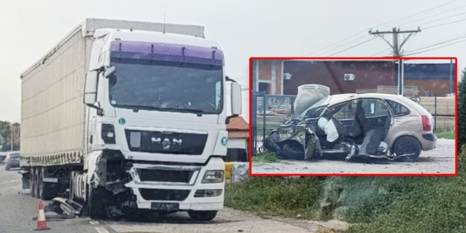 Stravična saobraćajka kod Kragujevca: Od kola nije ostalo ništa (FOTO)