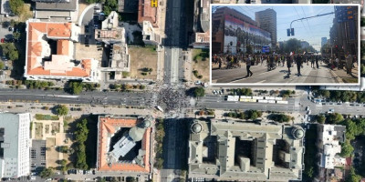 Blokaderi zgubidani okupili su se danas na protestu u centru Beograda pod parolom "Indeks jači od pendreka".