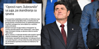 Na fudbalskoj utakmici između Hrvatske i Crne Gore sinoć orilo se "Ubij Srbina".