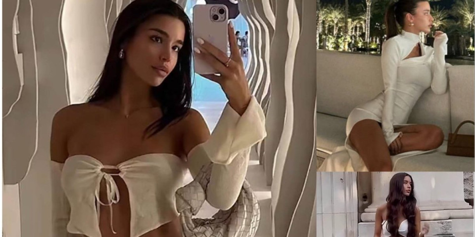 (FOTO/VIDEO) Meč sa Englezima gleda i ova lepotica: Srpkinja žari i pali, dečko joj igra