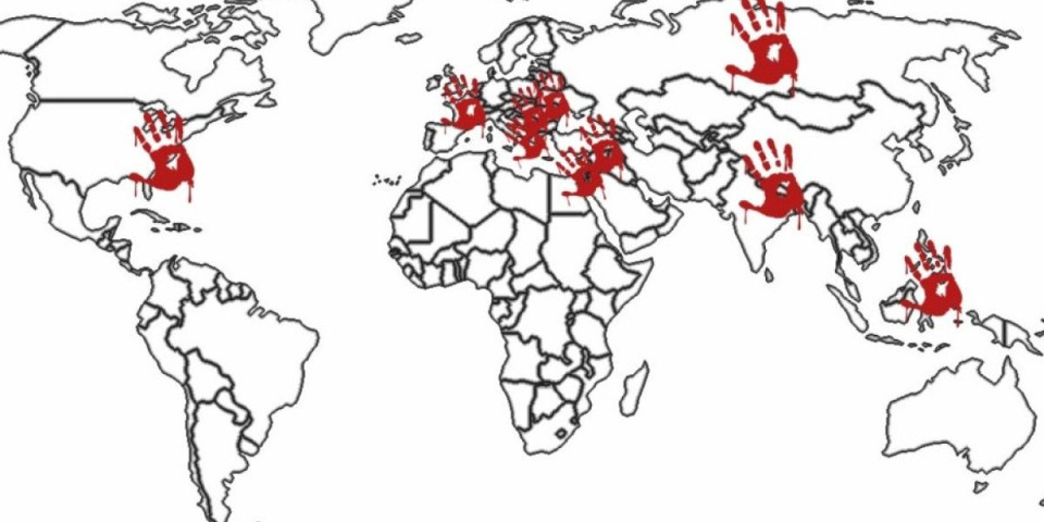 (FOTO) Ovo je mapa krvavih šaka: Pogledajte gde su sve izazvali nemire, ne samo u Srbiji!