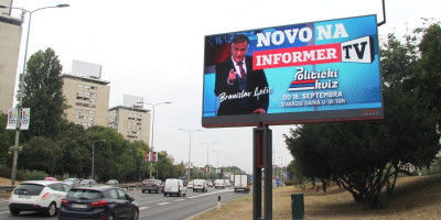 U Beogradu, na nekoliko lokacija, ovoga jutra osvanuli su bilbordi za  nikada viđeni "Politički kviz" koji će se od 15. septembra emitovati na Informer televiziji.
