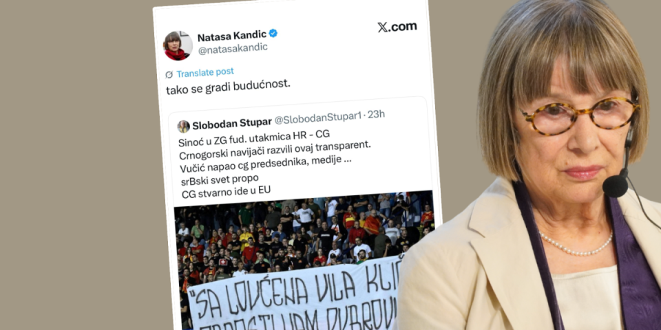 Kandićeva u transu! Odlično je što se Crnogorci izvinjavaju ustašama dok oni poručuju "Ubij srbina"!