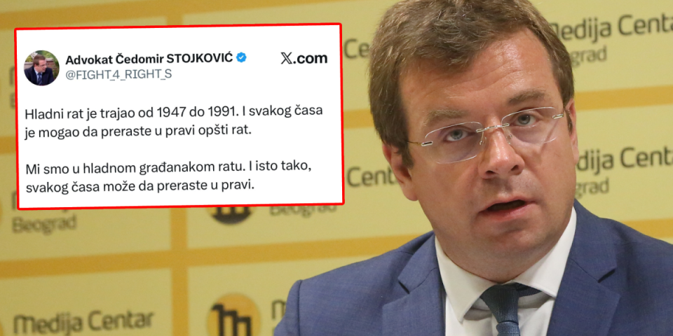 Monstruozna objava NATO lobiste: Čedomir Stojković priželjkuje građanski rat u Srbiji