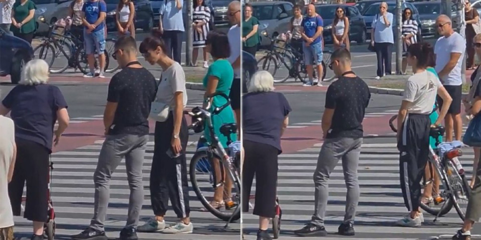 Jeziva scena iz Novog Sada - Blokaderka nasrnula na baku s hodalicom, a onda je usledilo nešto još gore... (VIDEO)