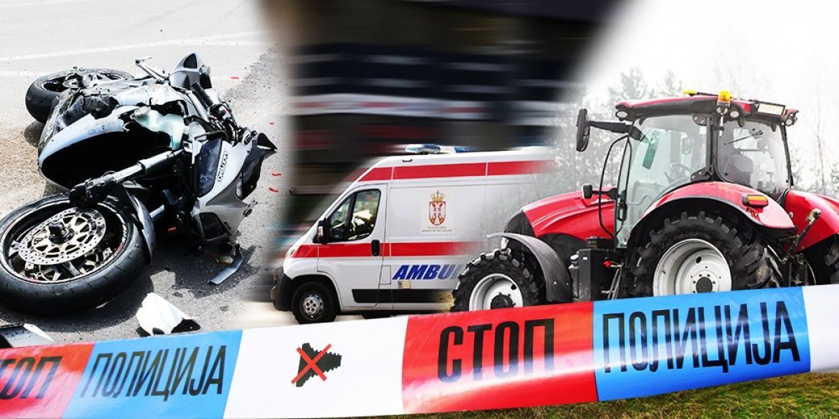 Teška nesreća u Žitorađi: Poginuo motociklista u sudaru sa traktorom
