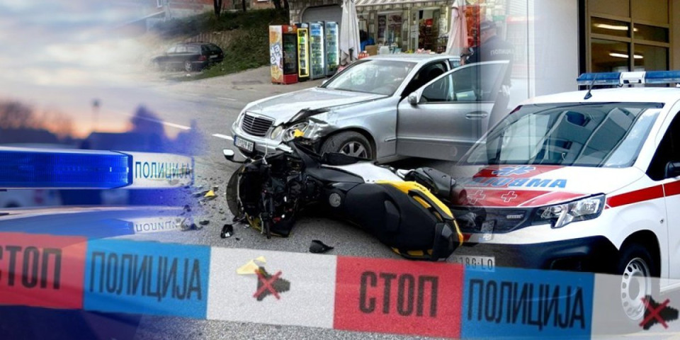 Povređen motociklista: Teška nesreća u Tutinu (FOTO)
