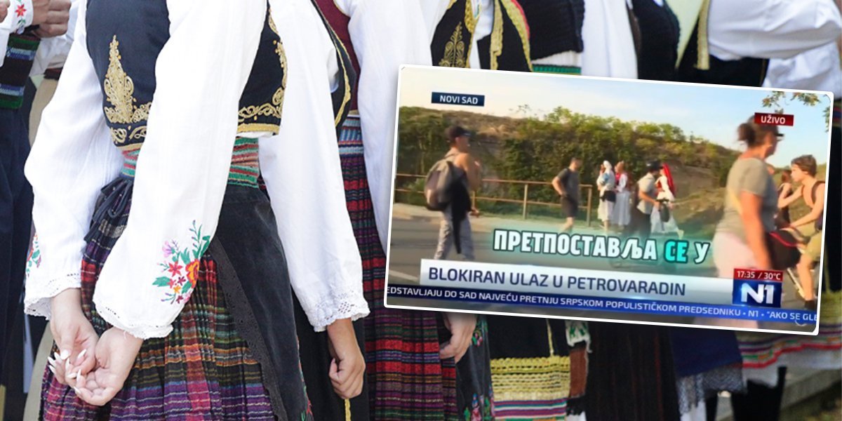 Blokaderski ološ - napali devojke u srpskoj narodnoj nošnji: Pogledajte jeziv video iz Novog Sada