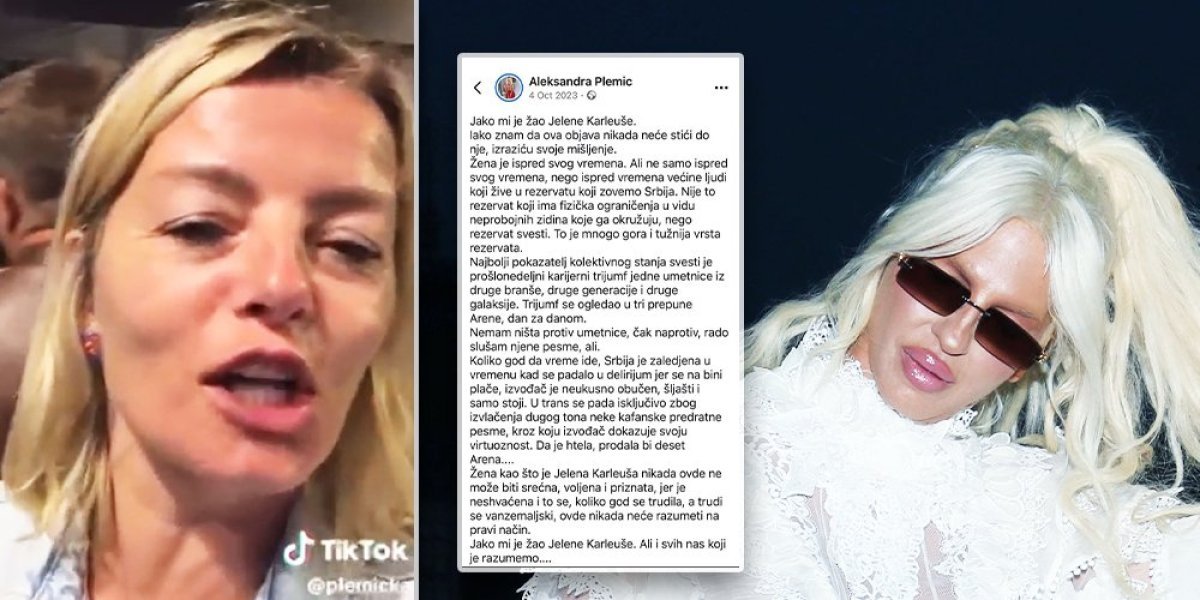 Razobličena blokaderka s operisanim kapcima: Sad napada Karleušu, a evo šta je o njoj govorila pre dve godine (FOTO)