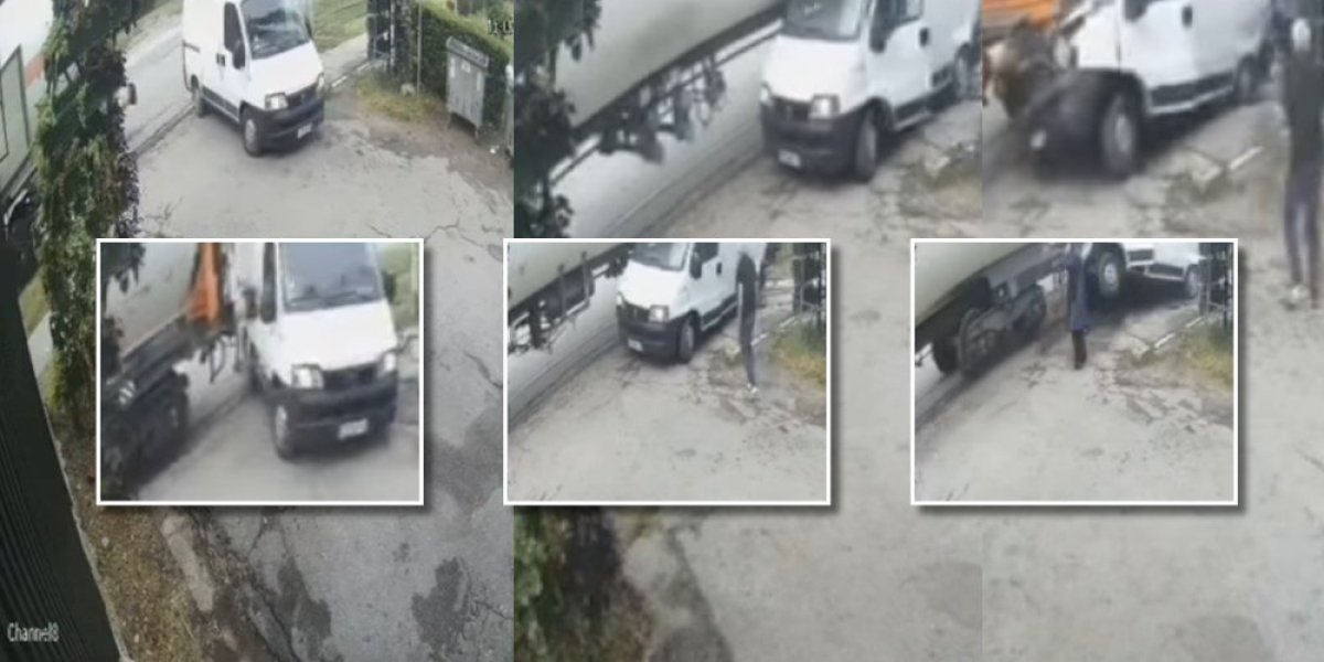 Jezivo! Voz smrskao kombi u Smederevu (VIDEO)