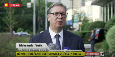Predsednik Srbije Aleksandar Vučić obratio se građanima naše zemlje nakon što se danas sastao sa japanskim carem Naruhitom i prisustvovao potpisivanju mnogih važnih sporazuma sa predstavnicima vlasti te zemlje.
