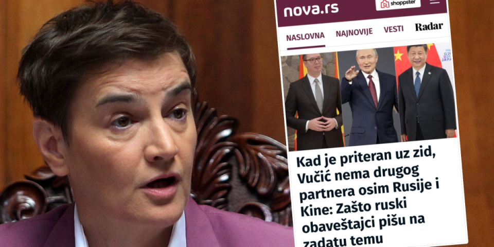 Jadnici izgubili kompas: Brnabićeva hitno reagovala na svinjarije tajkunskih medija!