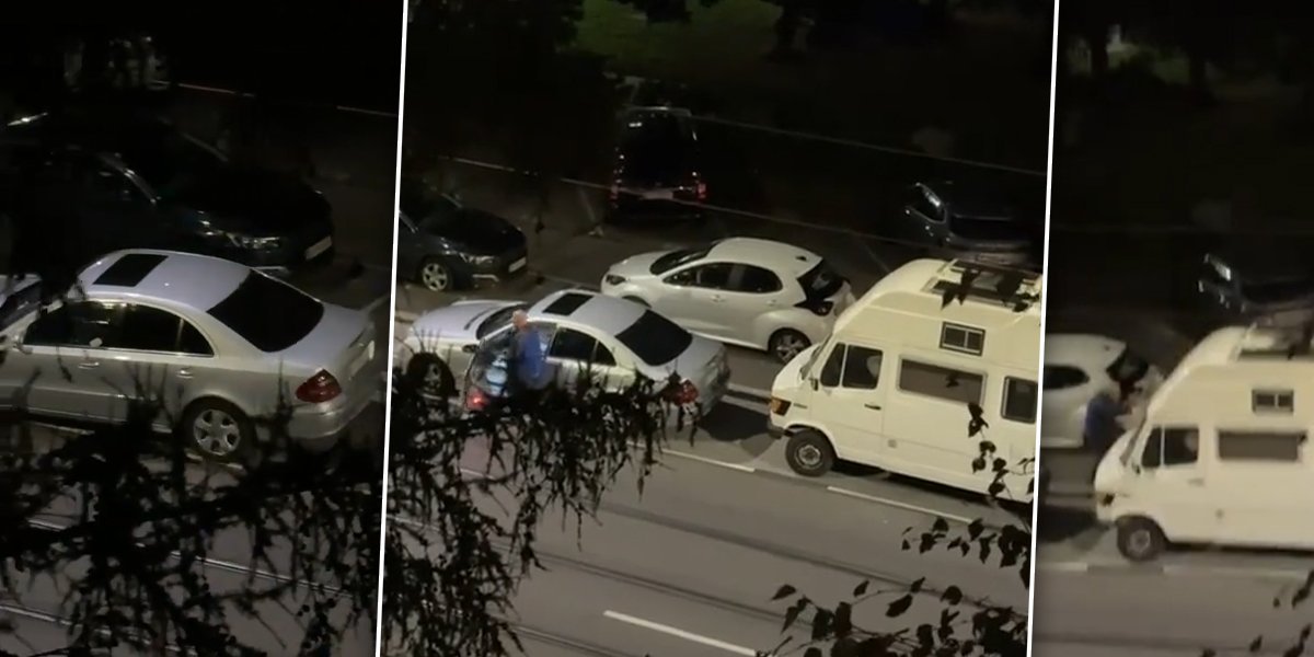 Snimak pucnjave pomahnitalog Srbina: Puca u specijalce, seda u mercedes i beži (VIDEO)