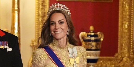 Kejt Midlton sva u zlatu: Princeza zasijala na svečanoj večeri posvećenoj Donaldu i Melaniji (FOTO)