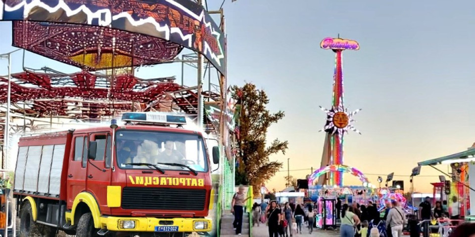 Požar na vašaru u Šapcu: Jedna osoba povređena