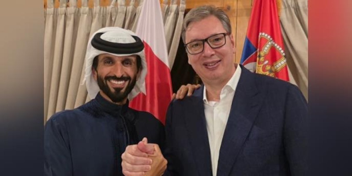 "Srećan i beskrajno zahvalan"; Vučić dočekao Asera bin Hamada Al Kalifu (FOTO)