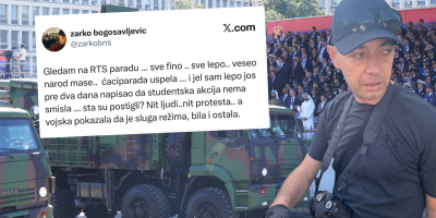 Glavni promoter vojvođanskih separatista i blokadera Žarko Bogosavljević pao u depresiju posle spektakularne vojne parade u Beogradu.