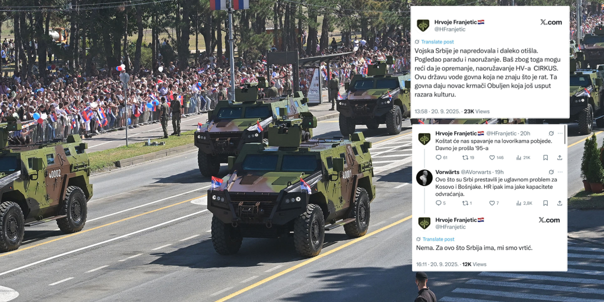 U Zagrebu muk! Hrvat teška srca priznao: Za Vojsku Srbije mi smo dečji vrtić