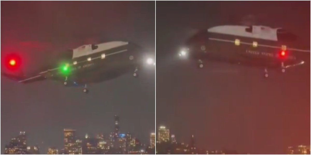 (VIDEO) Napadnut Trampov helikopter! Predsednik u njemu, haos nad Vašingtonom - stižu prvi snimci