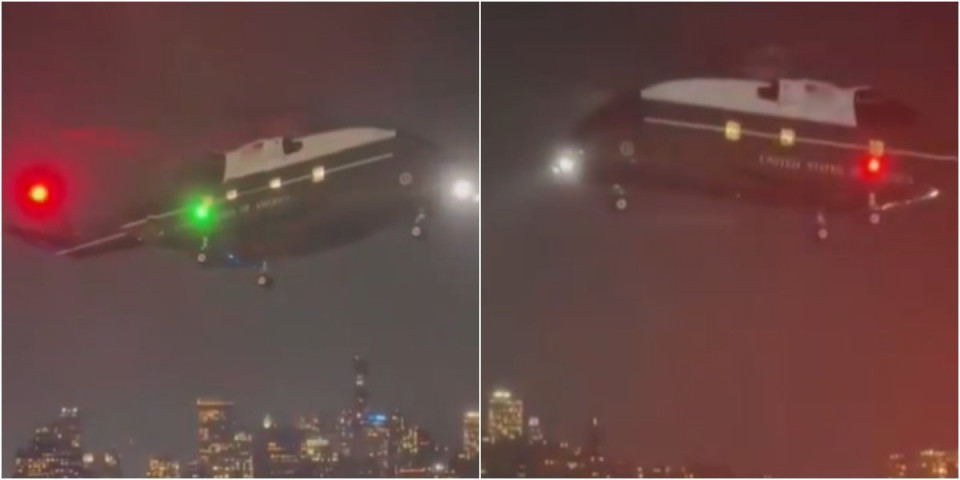 (VIDEO) Napadnut Trampov helikopter! Predsednik u njemu, haos nad Vašingtonom - stižu prvi snimci