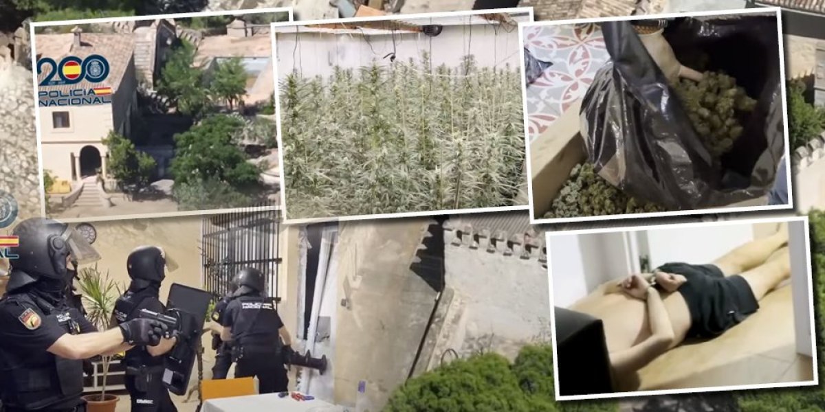 Srednjovekovna tvrđava puna marihuane: Evo kako izgleda vila u kojoj su ''pali'' Šarićevi saradnici (FOTO/VIDEO)