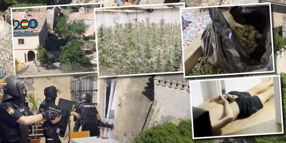 Srednjovekovna tvrđava puna marihuane: Evo kako izgleda vila u kojoj su ''pali'' Šarićevi saradnici (FOTO/VIDEO)