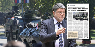Tajkunski niskotiražni list Danas udružio se sa osvedočenim srbomrscem Toninom Piculom u pljuvanju Srbije, ali i njene vojske i predsednika Aleksandra Vučića.