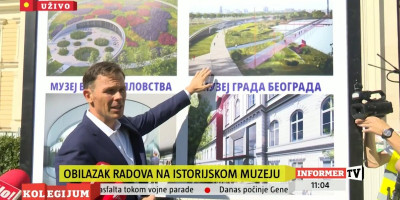 Prvi potpredsednik Vlade i ministar finansija Siniša Mali i ministar kulture Nikola Selaković obišli su danas radove na Istorijskom muzeju Srbije, koji će biti izmešten u zgradu Železničke stanice na Savskom trgu u Beogradu.