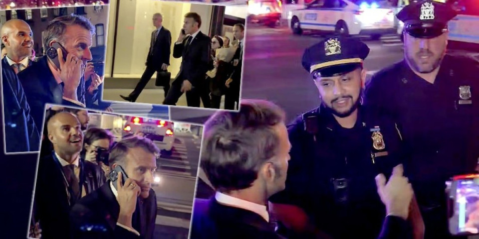 Skandal u Njujorku: Makron zvao Trampa u pomoć, a završio na trotoaru (VIDEO/FOTO)