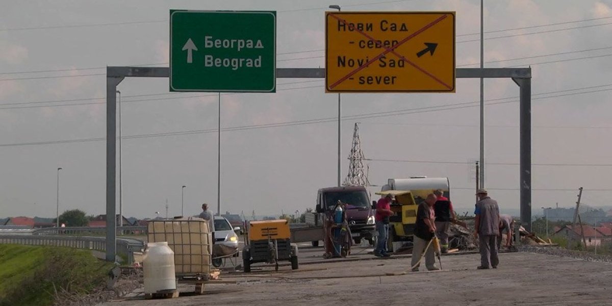 Menja se režim saobraćaja na auto-putu kod Novog Sada