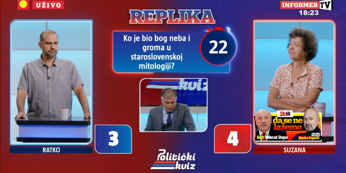 Ratko i Suzana u "Političkom kvizu"