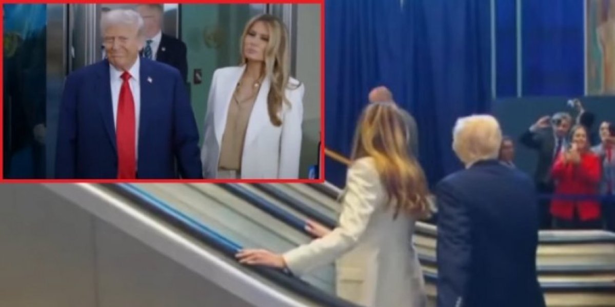 Neverovatna scena u UN: Stepenice stale baš dok je Tramp prolazio i to sa Melanijom (VIDEO)