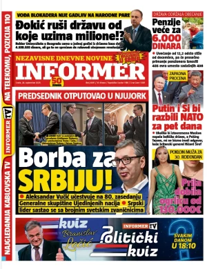 Programska šema - TV Program - Informer.rs