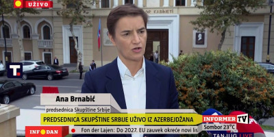 Predsednica Skupštine Srbije Ana Brnabić obratila se danas građanima Srbije iz glavnog grada Azerbejdžana, Bakua, i tom prilikom istakla kako je iza nje jedan veoma uspešan dan kada su u pitanju dogovori o energetici.