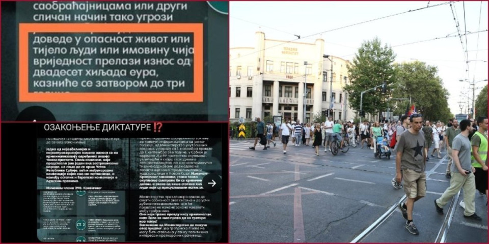 Ovo sutra treba da brani naša prava: Sa naloga "Pravni u blokadi"  pomešali lončiće - citirali crnogorski zakon umesto srpskog