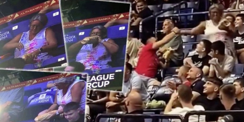 Hit! Gospođa izvadila veknu hleba na Zvezdinoj utakmici, ono što je uradila ostavilo sve u šoku (VIDEO)