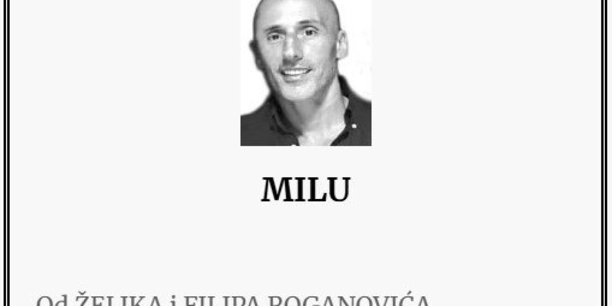 Braća Roganović dali čitulje za Beladu i Ivanovića