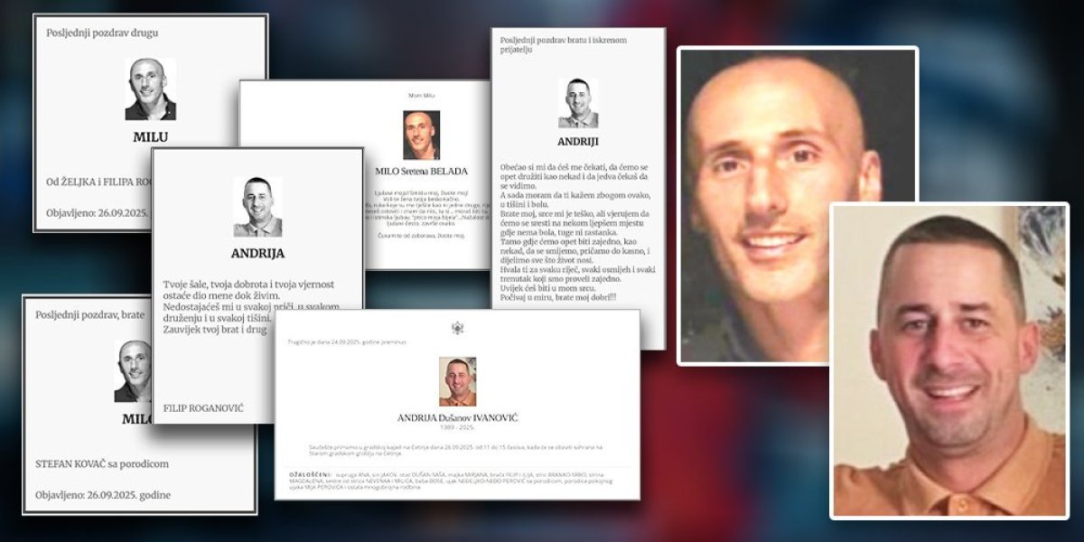 "Škaljarci" se oprostili od ubijenih saboraca: Belada i Ivanović brutalno likvidirani na Cetinju (FOTO)