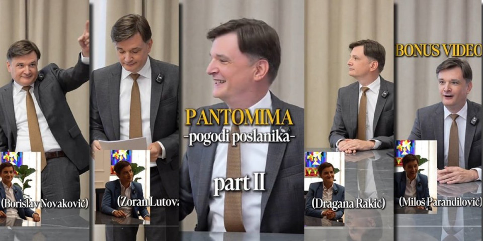 SNS dvojac ponovo oduševio TikTok: Pogledajte koga je Brnabić pogodila iz pantomime (VIDEO)