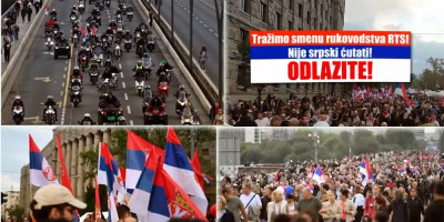 Građani Beograda danas su izašli u protestnu šetnju i zatražili smenu rukovodstva Radio-televizije Srbije (RTS).