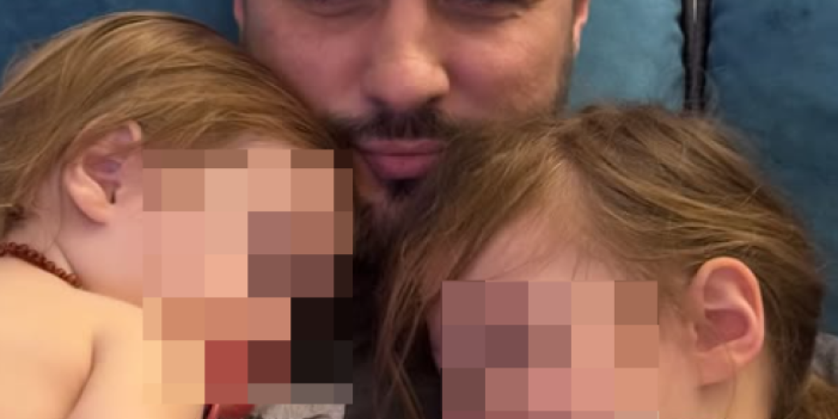 Marko Miljković sa ćerkama