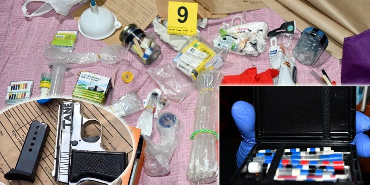 Pištolj, municija, laboratorija za proizvodnju droge, marihuana: Uhapšen diler sa poternice u Boru (FOTO)